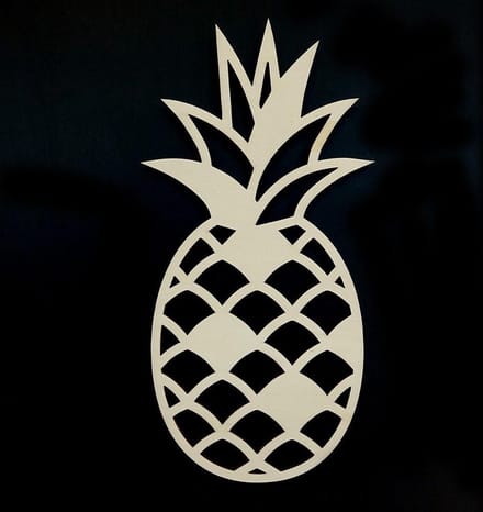 Houten Dierenkop • Houten Ananas • Dierenkop Ananas • Groot • Populier • Houten Dier • Wandecoratie