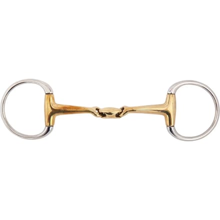 Dubbel afgerond olijvenbit voor paarden BR Equitation