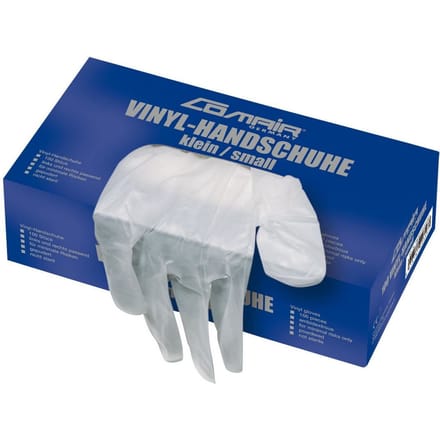 Comair Vinyl-Handschoenen gepoederd Maat S clear 100st