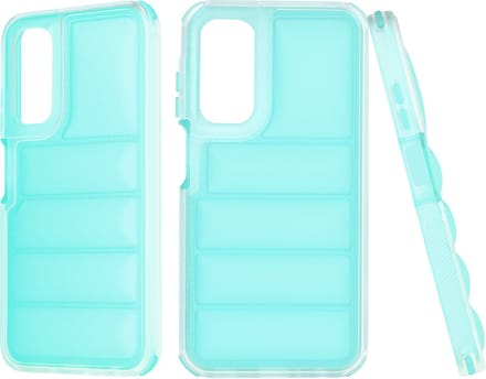 Hoesje geschikt voor Samsung Galaxy A25 - Techsuit Wave Shield Shockproof Hard Case Back Cover - Turquoise