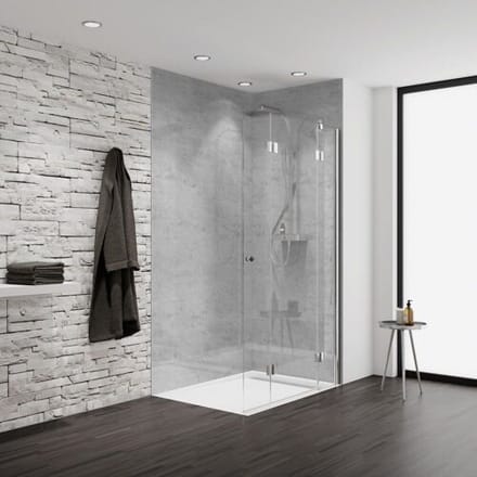 HSK Walk-In Aperto hinged folding door 3-piece right, 140 cm 2827140-41-50-R