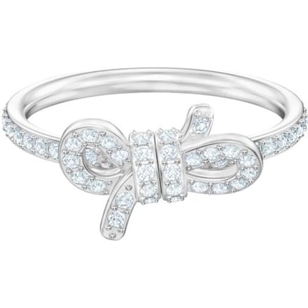 Swarovski Strik Ring Damesringen Zilver 5474934+5474933+5457269 Box (Random Color),60 white