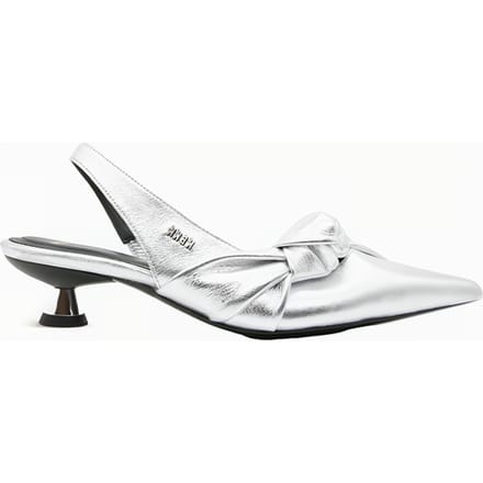 Nubikk Queenie Ann Silver Metallic Shiny Taglia: 36 | Infradito Outlet | Donna | Grigio
