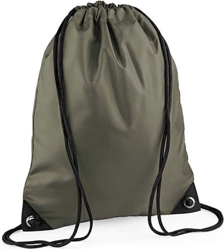 Premium Gymsac Sporttas BagBase - 11 Liter Olive Green