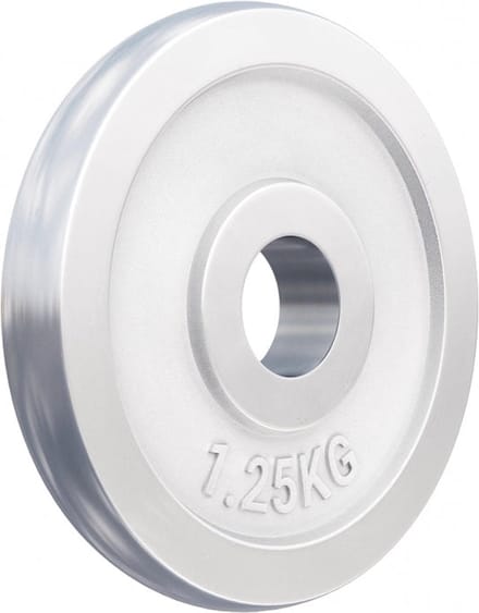 Gorilla Sports Gewichtsschijf - Halterschijf - Chroom - 30 mm - 1,25 kg