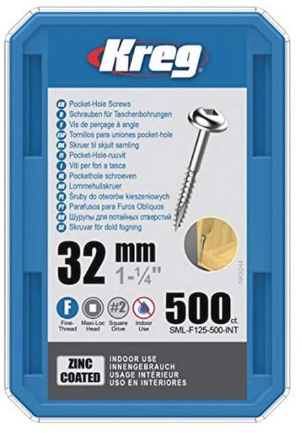 Fijne snijschroeven 31,75 mm - 500 stuks voor houten constructies