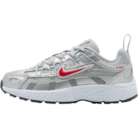 Baskets Nike P-6000 PS Argent Métallique Rouge Gymnastique Enfants IO4647-016 29.5 gray