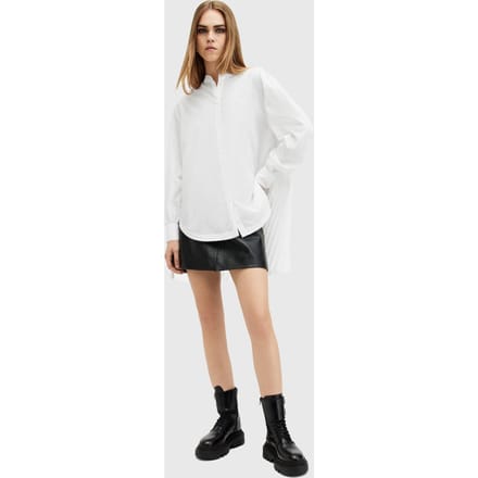 AllSaints Percy Shirt Black Taglia: 2 | Maglie a manica lunga Outlet | Donna | Nero
