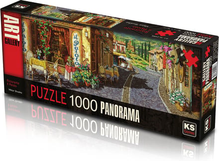 Ristorante Il Paiolo – Legpuzzel – 1000 stukjes – Panorama – 96 x 34 cm