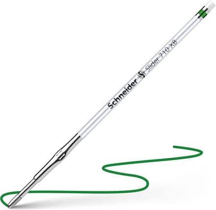 Schneider balpenvulling - Slider 710 - penpunt XB - groen - S-171004