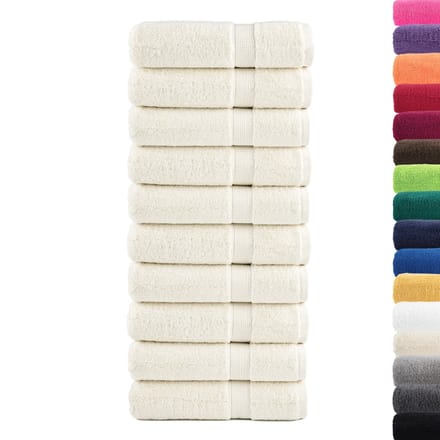 vidaXL - Badhanddoeken - SOLUND - 10 - st - 600 - g/m² - 100x150 - cm