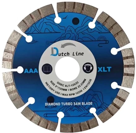 DutchLine - Turbo Diamant Zaagblad - 125mm 22.23mm