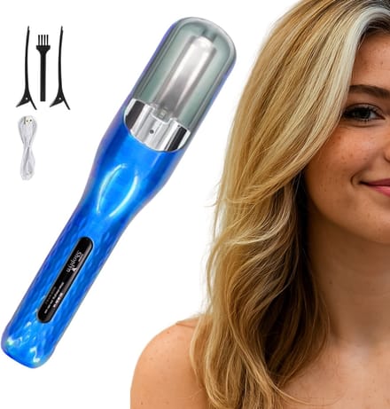 Split Ender voor Gespleten Haarpunten Incl. 5 Accessoires - Multistyler Split Remover Draadloos - Split End Trimmer - Blauw