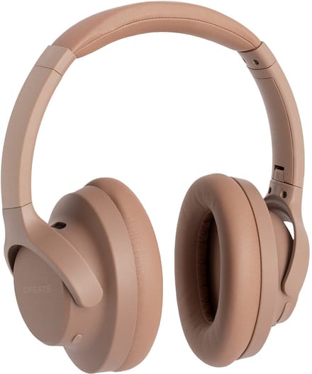 CREATE - Draadloze over-ear koptelefoon met ruisonderdrukking - Mokka - HEADPHONES ANC ST