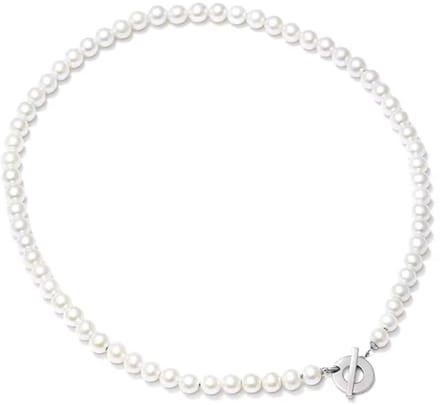 Parelketting parel zilver