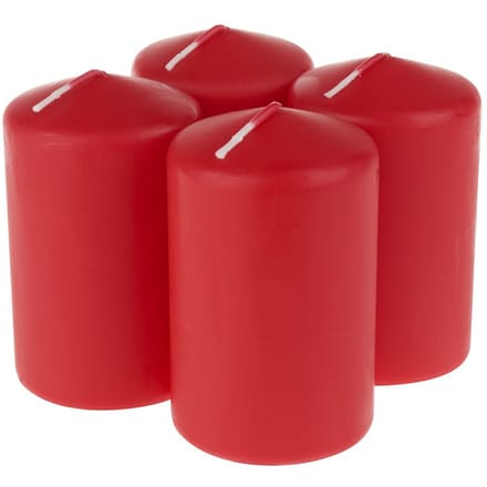 Kolomkaars, gedompeld, Rood, Ø 60mm