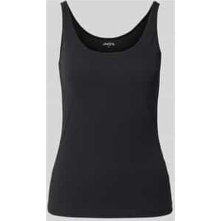 slim fit top met ronde hals