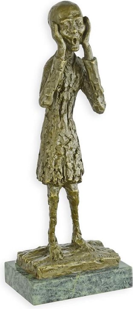 EEN BRONZEN BEELD VAN DE SCHREEUW