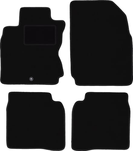 Zwarte veloursmatten voor: Nissan Note I E11 minivan (2006-2012)