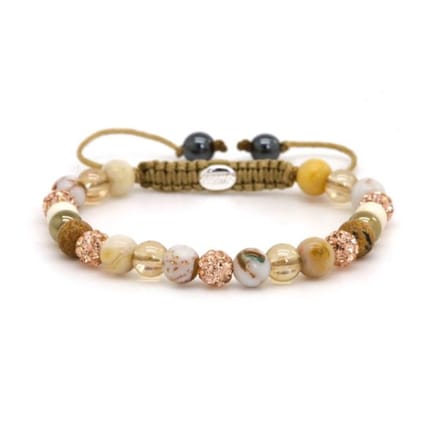 Karma Armband Spiral Aimee XS Rosé Gold Crystal