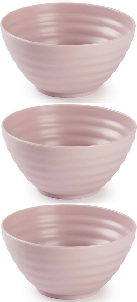 Plasticforte Schaaltjes - 6x - roze - kunststof - 14 x 6.5 cm - kommen