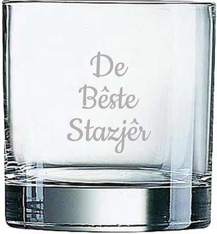 Gegraveerde Whiskeyglas 38cl De Bêste Stazjêr