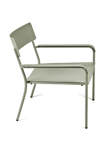 SERAX VINCENT VAN DUYSEN AUGUST LOUNGESTOEL M/ARMLEUNING EUCALYPTUS GROEN