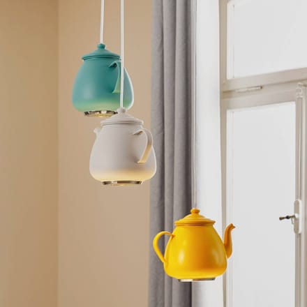Argon Hanglamp Jasse koffiekan 3-lamps meerkleurig