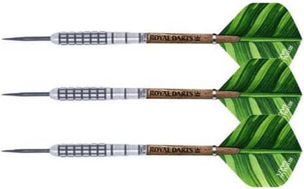 Royal Darts Green Line steeltip dartpijlen 21 gram tungsten set.