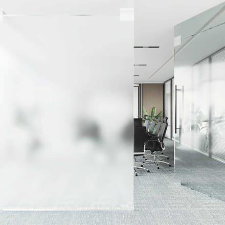 vidaXL - Raamfolies - mat - PVC - wit