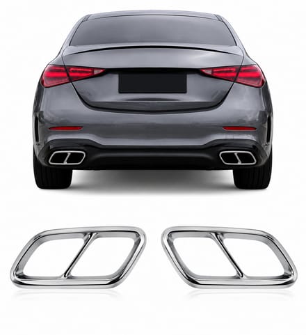 Uitlaatsierstukken Chrome geschikt voor Mercedes C-Klasse W206 2021+