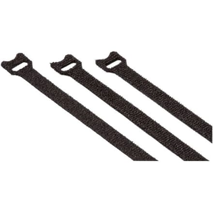 Hama Klittenband kabelbinder Om te bundelen (l x b) 125 mm x 10 mm Zwart 20 stuk(s)