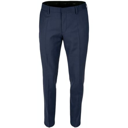 Roy Robson Broek Super 100's Fine Structure Donker Blauw / male