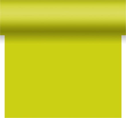 Duni tafelloper - 2x - papier - limegroen - 480 x 40 cm - Tafellopers