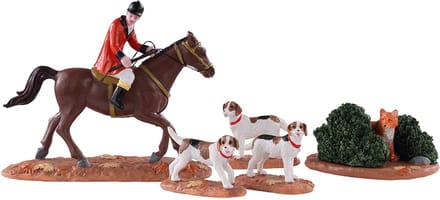 Lemax - Fox Hunt- Set Of 5 - Kersthuisjes & Kerstdorpen
