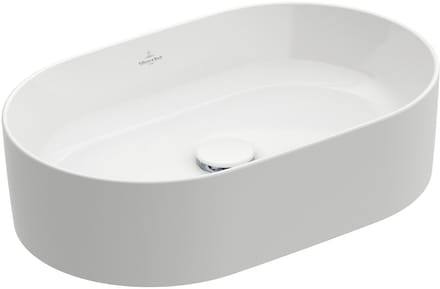 Villeroy & Boch Collaro - Waskom op blad, 56x36 cm, CeramicPlus, alpine wit 4A1956R1