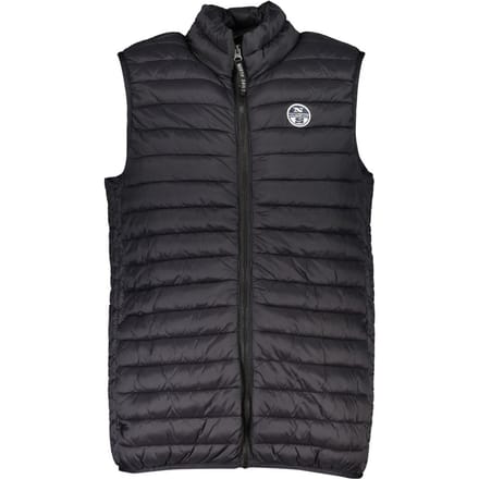 Gequilted Vest Zwart Stijl 23213