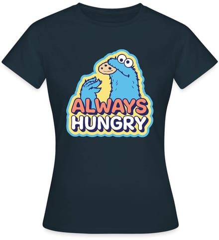 Sesamstraat Koekiemonster Altijd Hongerig T-Shirt Dames