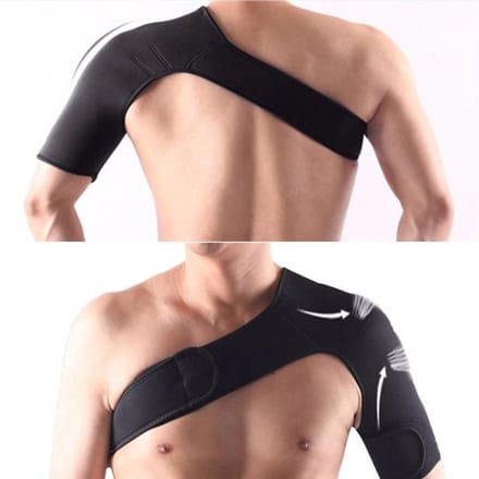 CHPN - Schouderbrace - Posture-Correction - Schouderondersteuning - Schoudercorrectie - Schouderpijn - Links - Linkerschouder - Zwart - One size - Verstelbaar