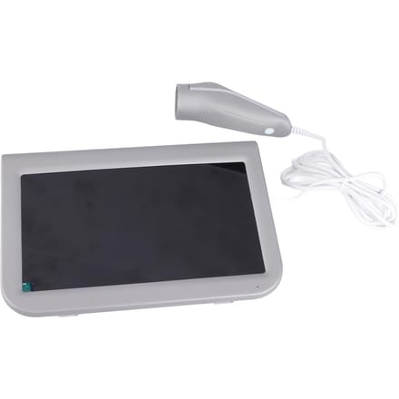 10,1 inch Oplaadtype Hoofdhuid Haarzakje Huid Haar Detector Analyser Machine 100‑240V EU Plug gray