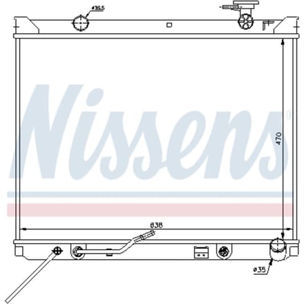 Radiator, motorkoeling NISSENS 66682