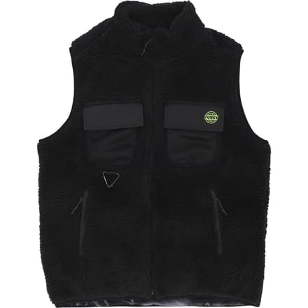 Grog mouwloos sherpavest voor heren zwart