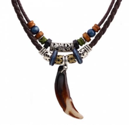 Ketting-Tand-Bruin-Verstelbaar - Charme Bijoux