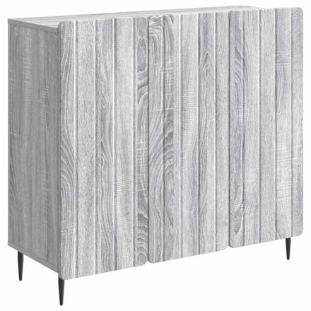 vidaXL - Dressoir - Grijs - sonoma - 89 - x - 34,5 - x - 82 - cm - Bewerkt - hout