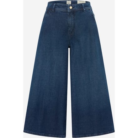 Brax Dames Culotte  Style MELLI S USED DARK BLUE, denim donkerblauw, maat 40K