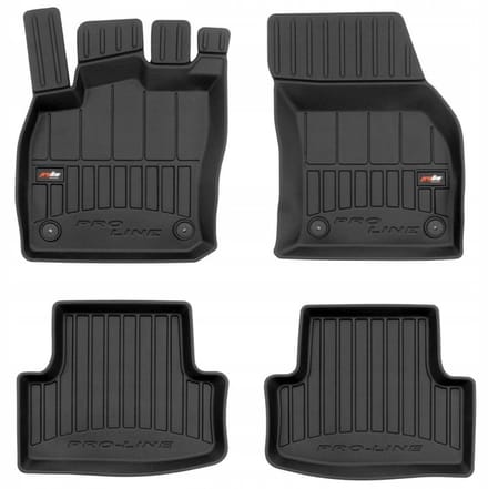 Frogum No.77 - Automatmatten - Geschikt voor Seat Ateca vanaf 2016 - 3D Pasvorm - Hoge Rand 6cm - TPE Rubber