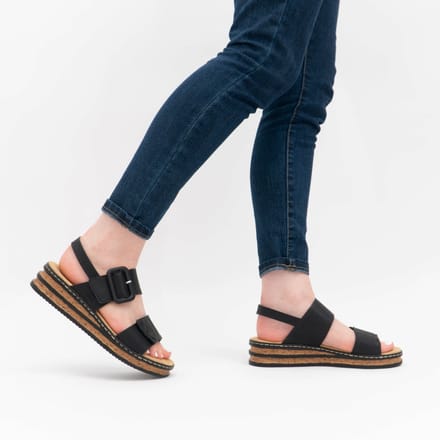 Rieker Sandalen zwart - Maat 39