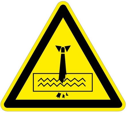Waarschuwingssticker pas op versnipperaar 150 mm
