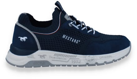 Mustang Heren Sneaker | Blauw | Maat: 42