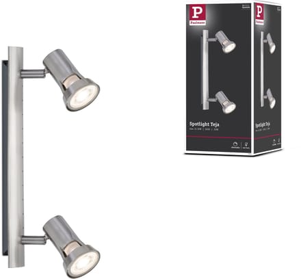 Spotlight Teja GU10 230V max. 2x10W dimbaar Nikkel gesatineerd